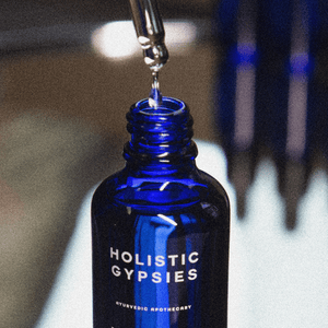 Holistic Gypsies 100% Natural Organic Vegan Indian Beard Oil Bottle in Blue