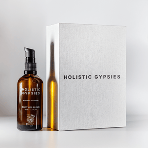 Holistic Gypsies 100% Natural Organic Vegan Indian Body Oil Bottle in Brown